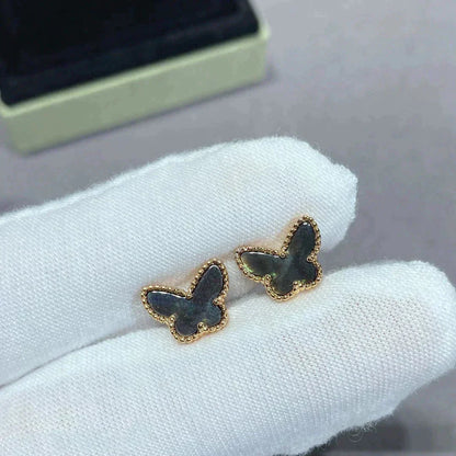[WZQ]BUTTERFLY DARK MOP  EARRINGS