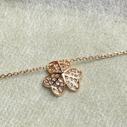 [WZQ]FLOWER DIAMOND NECKLACE