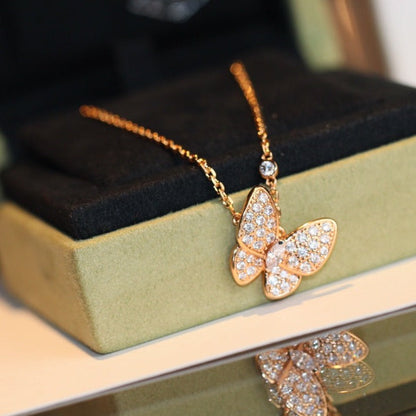 [WZQ]BUTTERFLY DIAMOND NECKLACE