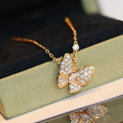 [WZQ]BUTTERFLY DIAMOND NECKLACE