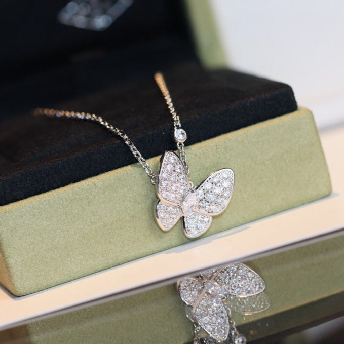[WZQ]BUTTERFLY DIAMOND NECKLACE