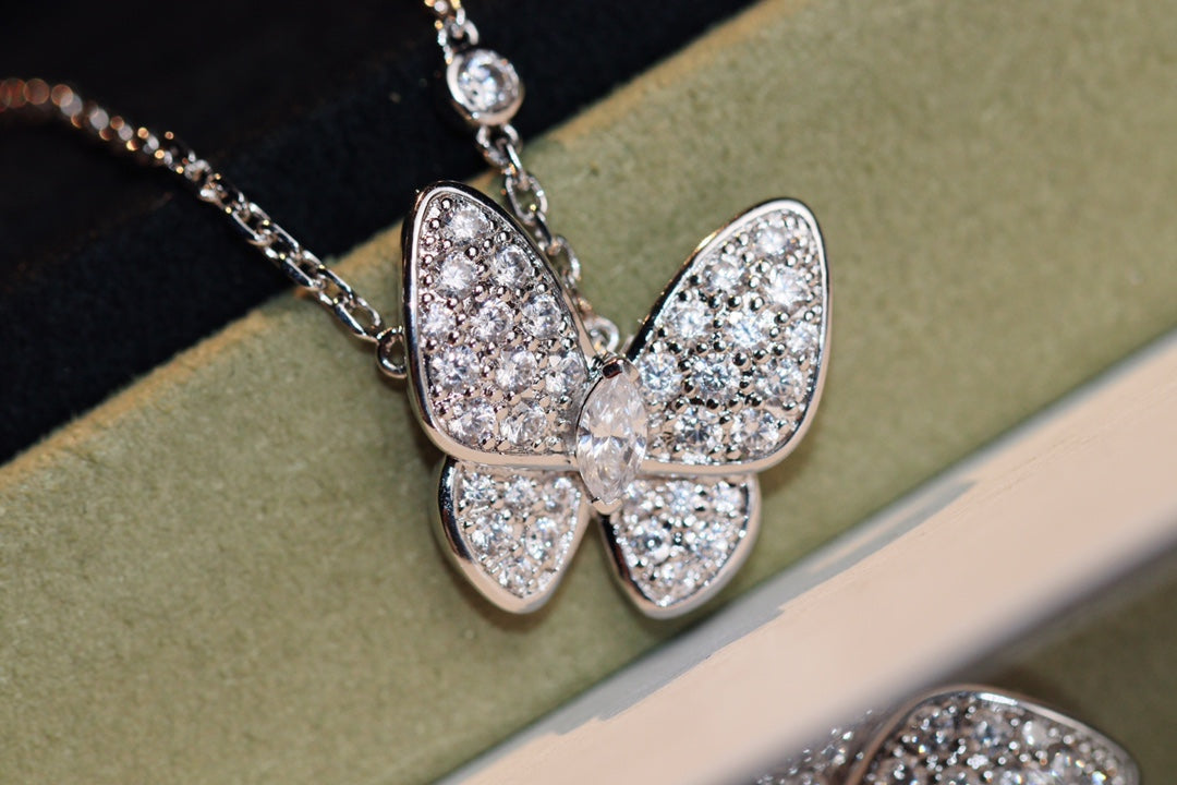 [WZQ]BUTTERFLY DIAMOND NECKLACE