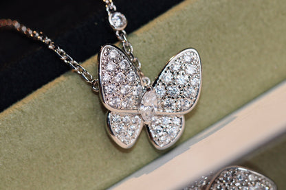 [WZQ]BUTTERFLY DIAMOND NECKLACE