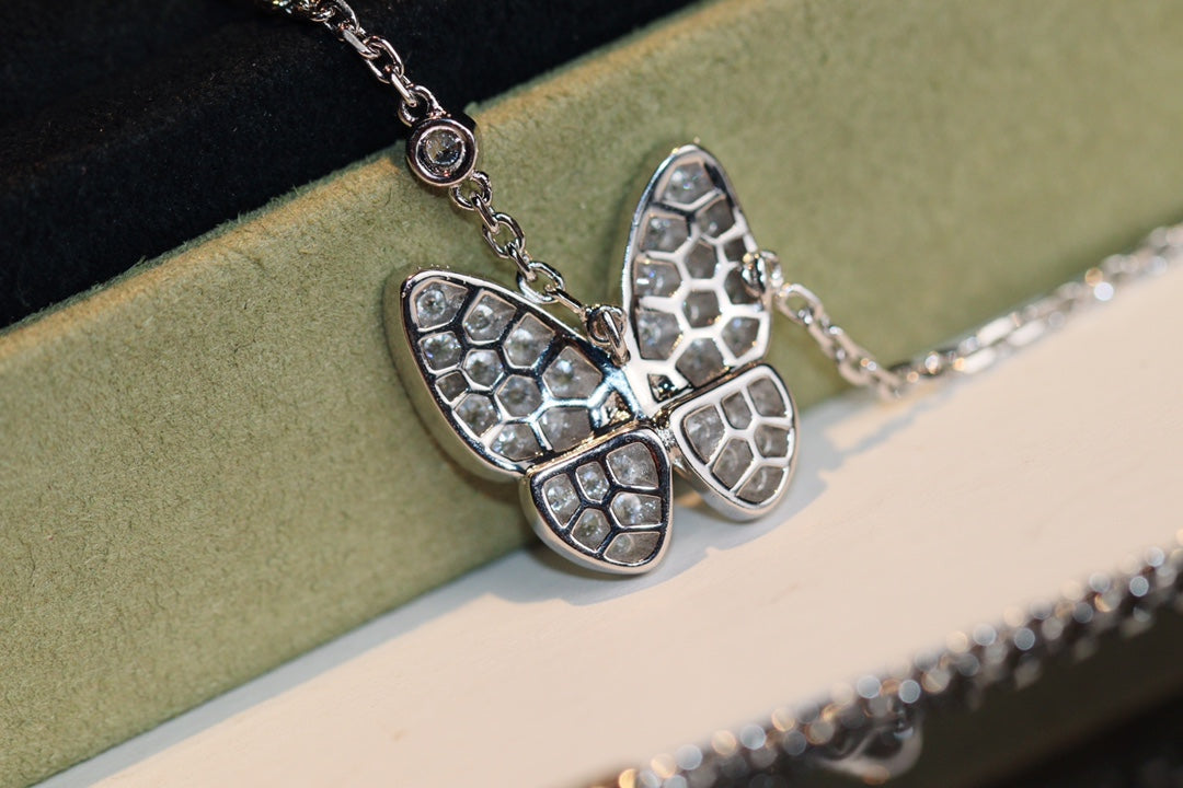 [WZQ]BUTTERFLY DIAMOND NECKLACE