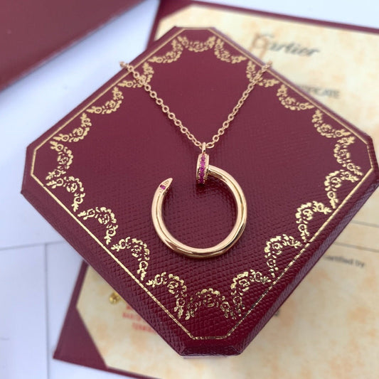 [WZQ]JUSTE PINK DIAMOND NECKLACE