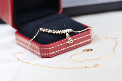 [WZQ]CLASH PINK GOLD NECKLACE