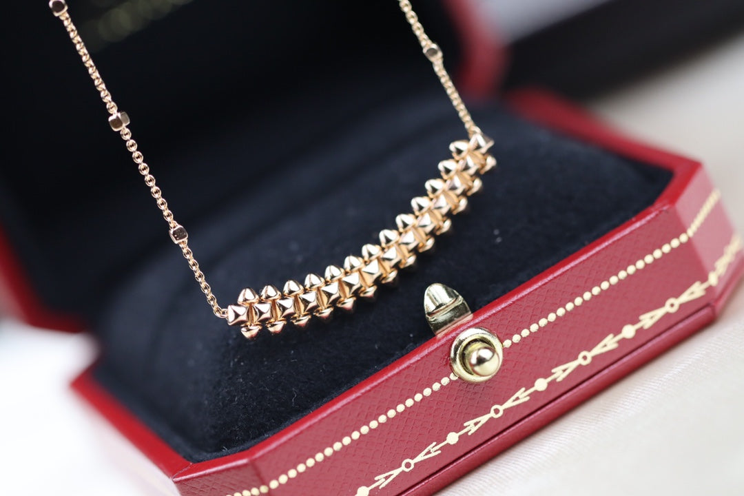 [WZQ]CLASH PINK GOLD NECKLACE