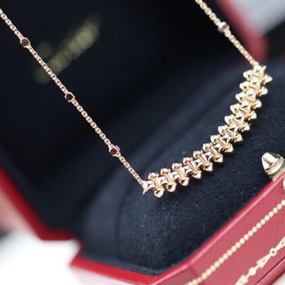 [WZQ]CLASH PINK GOLD NECKLACE