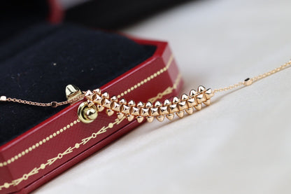 [WZQ]CLASH PINK GOLD NECKLACE