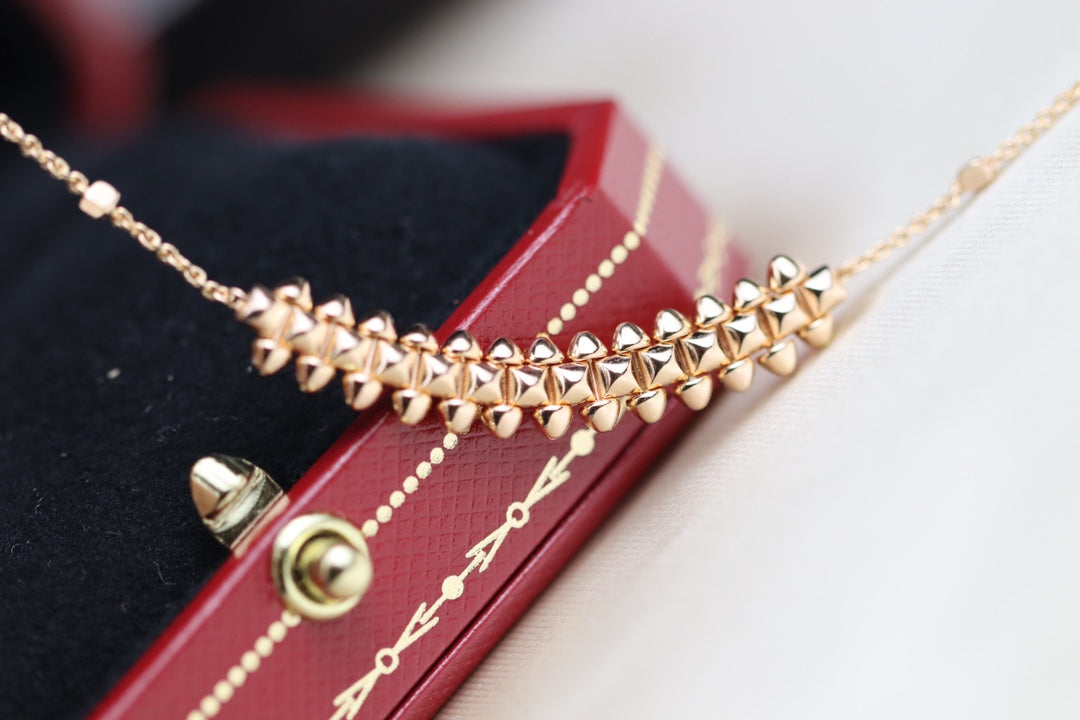 [WZQ]CLASH PINK GOLD NECKLACE