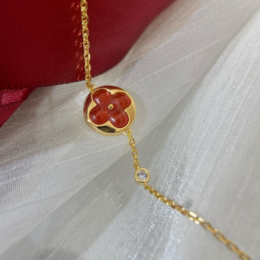[WZQ]SUN PEDANT CARNELIAN BRACELET