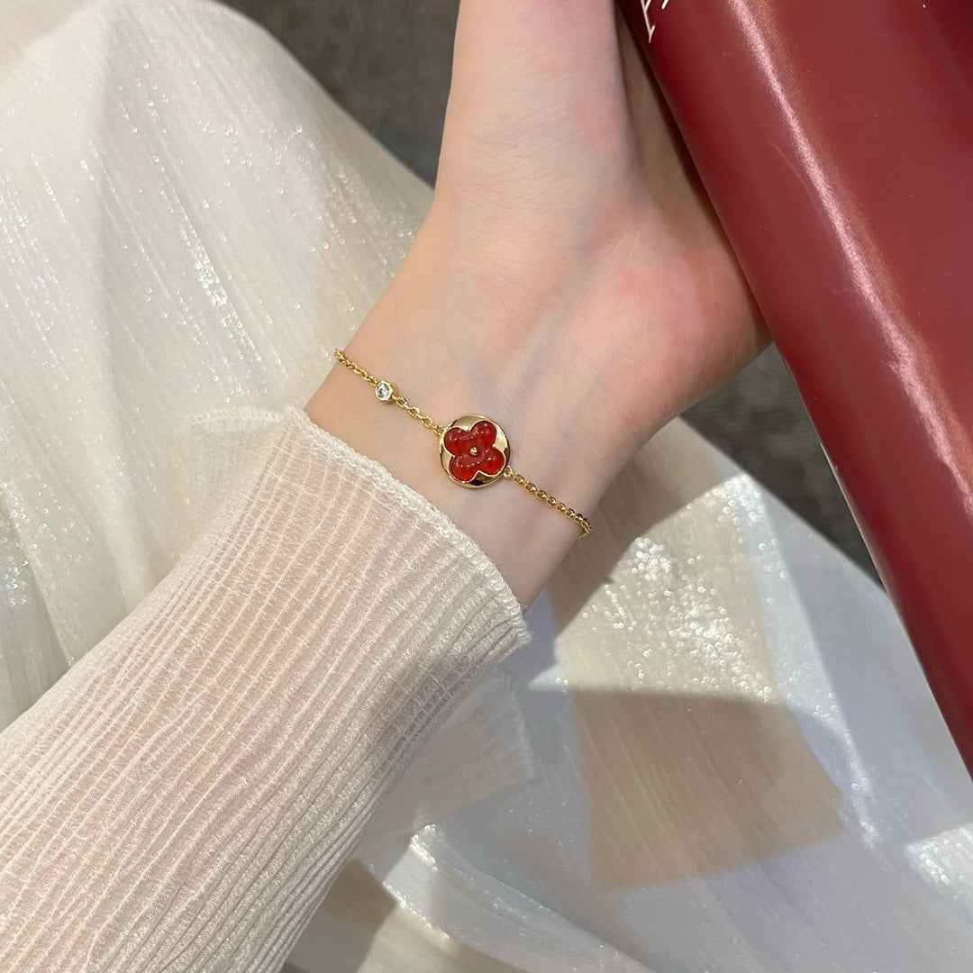 [WZQ]SUN PEDANT CARNELIAN BRACELET
