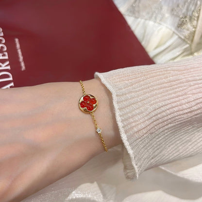 [WZQ]SUN PEDANT CARNELIAN BRACELET