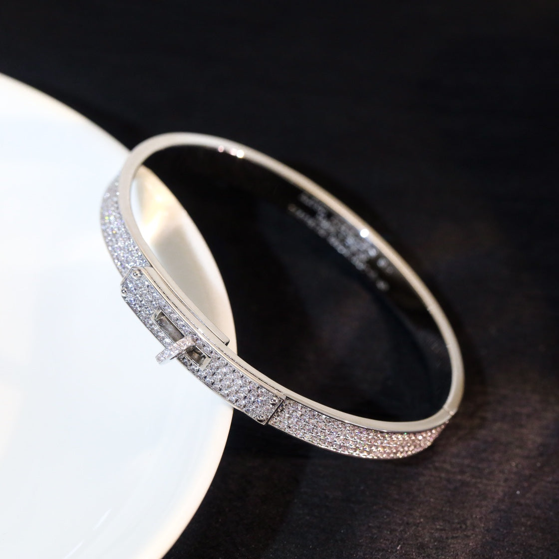 [WZQ]KELLY BRACELET DIAMOND PAVED