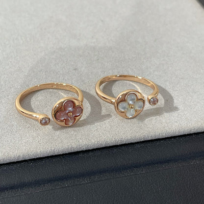 [WZQ]SUN 1 DIAMOND PINK MOP RING