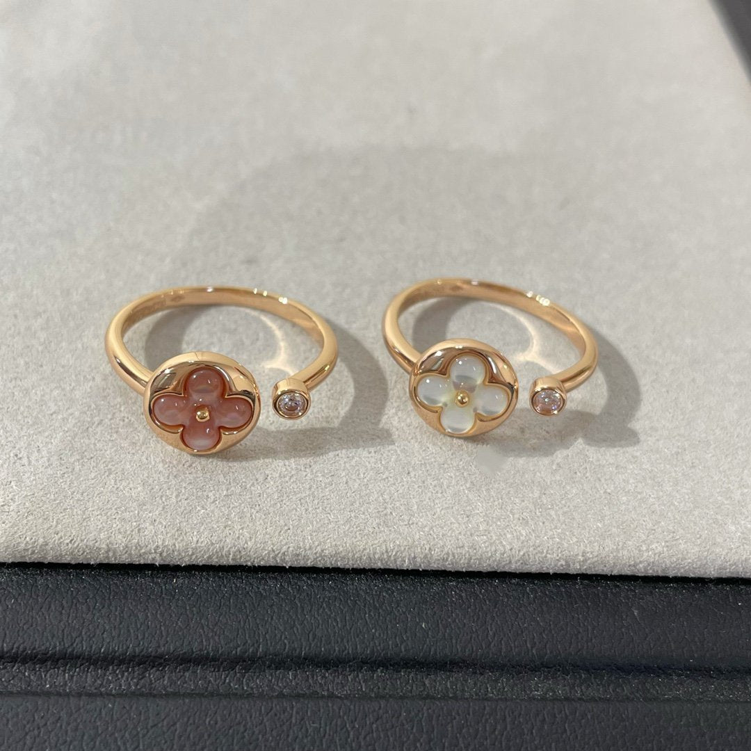 [WZQ]SUN 1 DIAMOND PINK MOP RING