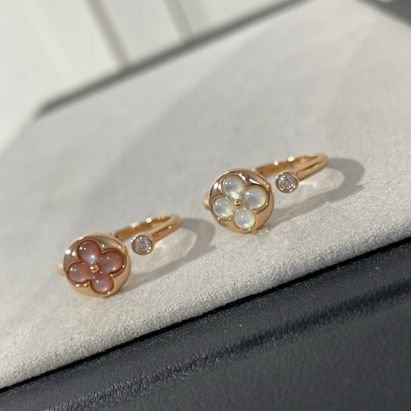 [WZQ]SUN 1 DIAMOND PINK MOP RING