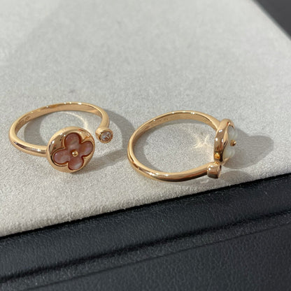[WZQ]SUN 1 DIAMOND PINK MOP RING