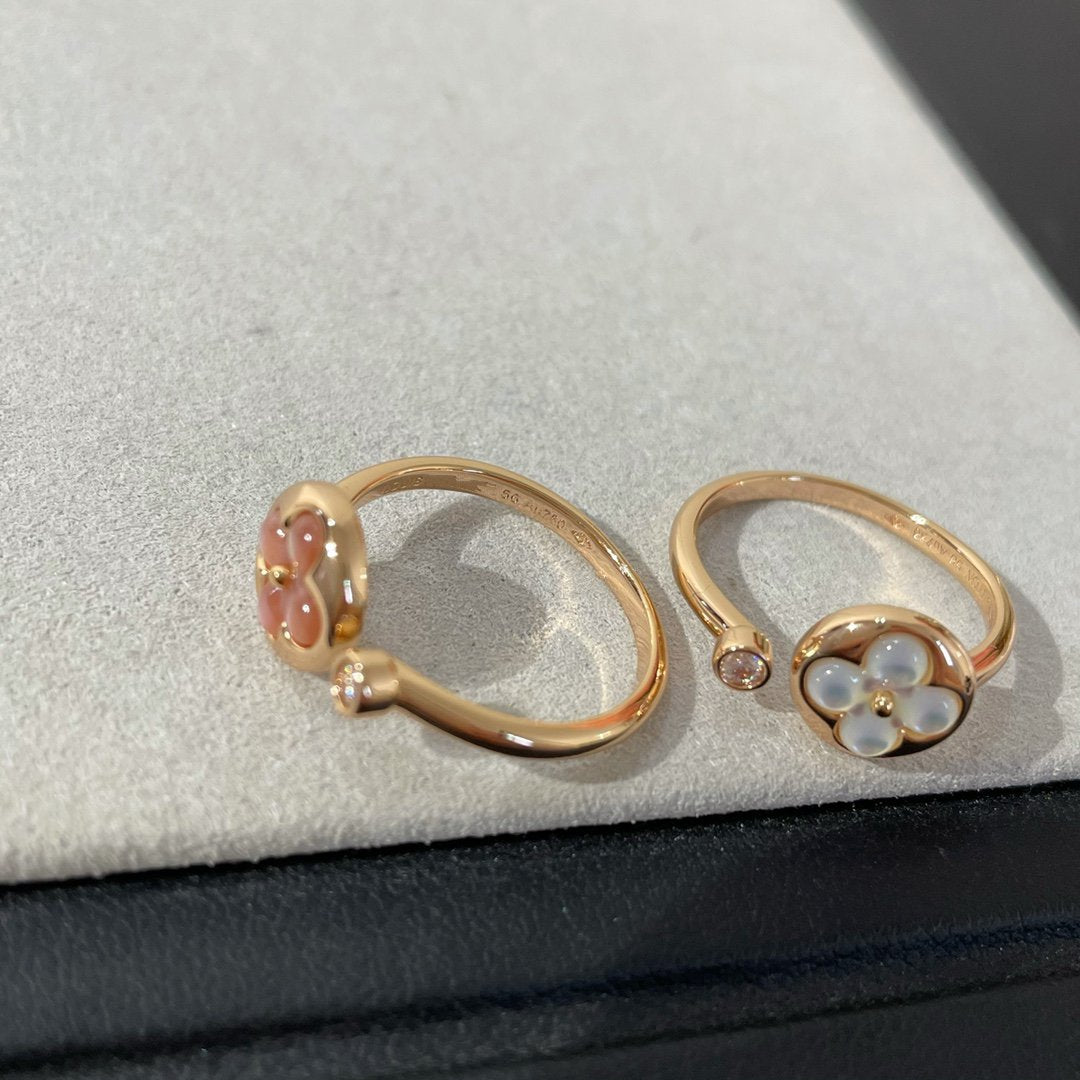 [WZQ]SUN 1 DIAMOND PINK MOP RING