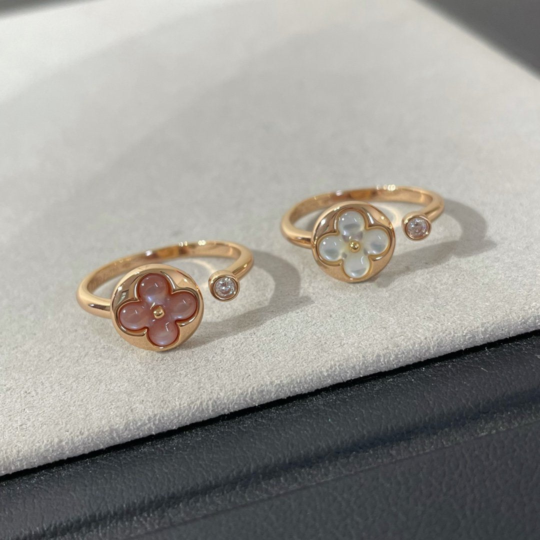 [WZQ]SUN 1 DIAMOND PINK MOP RING