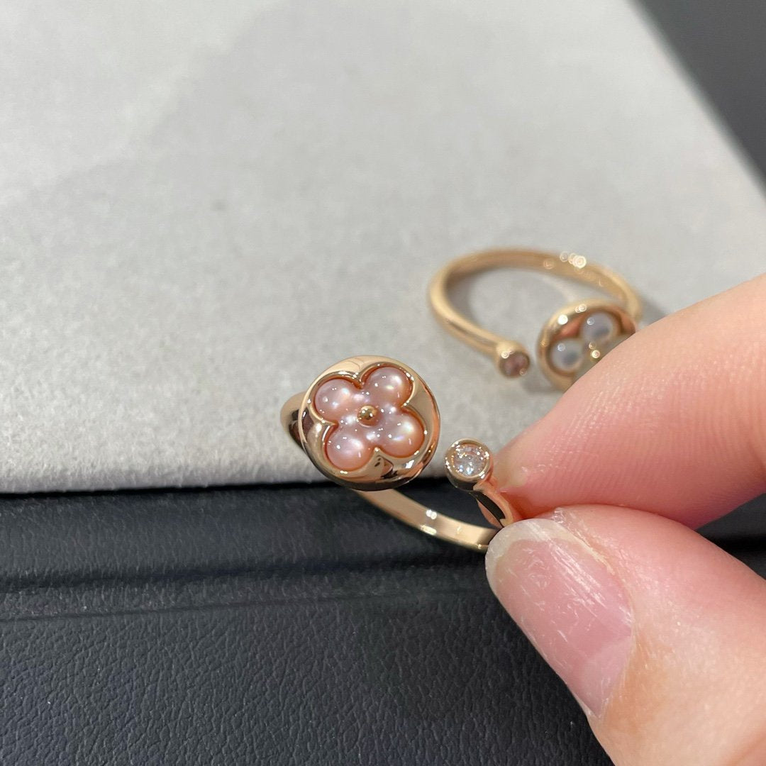 [WZQ]SUN 1 DIAMOND PINK MOP RING
