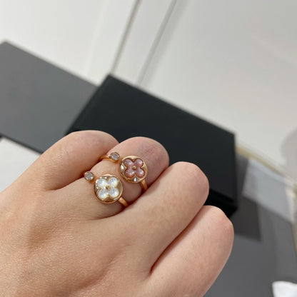 [WZQ]SUN 1 DIAMOND PINK MOP RING
