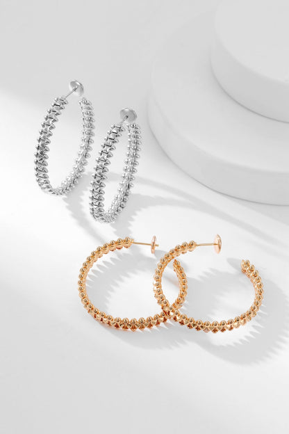 [WZQ]CLASH HOOP EARRINGS