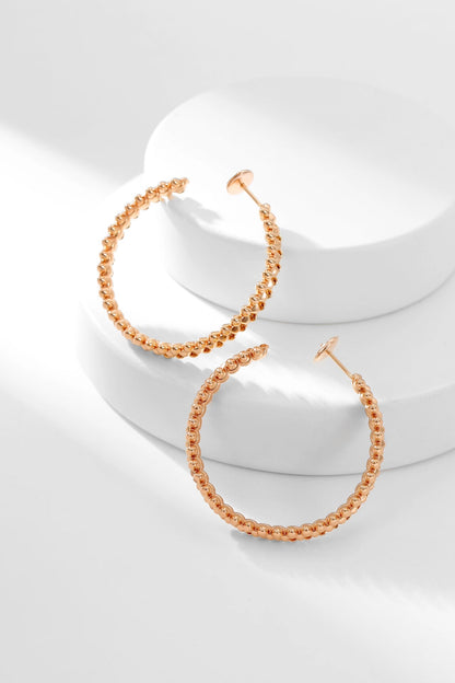 [WZQ]CLASH HOOP EARRINGS