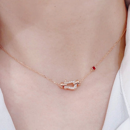 [WZQ]FORCE 10 DIAMOND PINK GOLD NECKLACE
