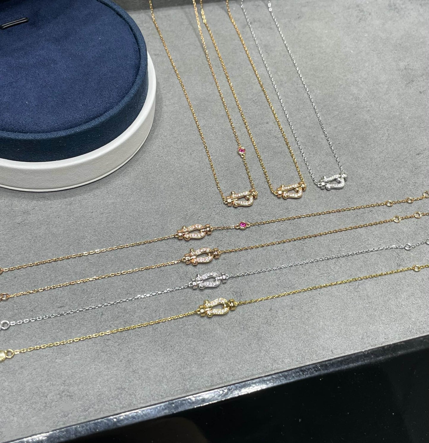 [WZQ]FORCE 10 DIAMOND PINK GOLD NECKLACE