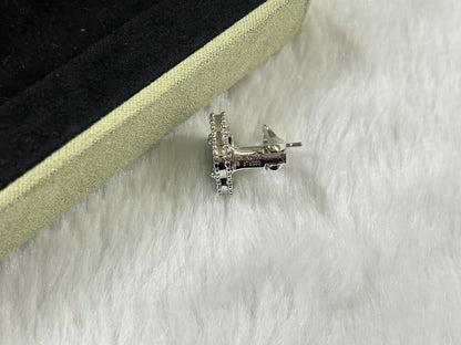 [WZQ]CLOVER PIETERSITE MEDIUM STUD EARRINGS