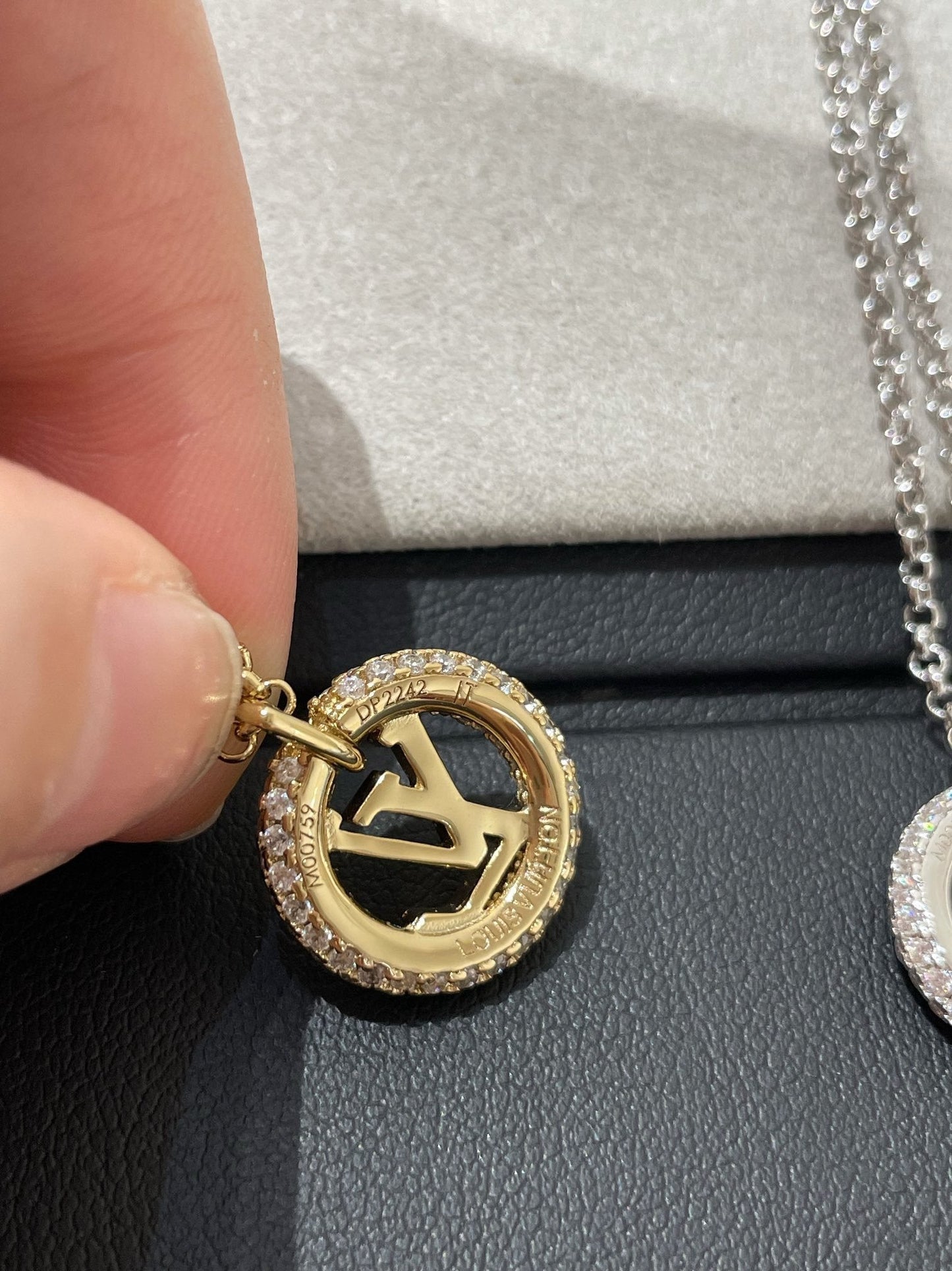 [WZQ]BY NIGHT DIAMOND PAVED NECKLACE