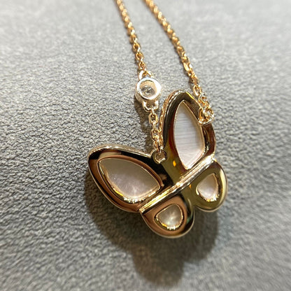 [WZQ]BUTTERFLY MOP DIAMOND NECKLACE