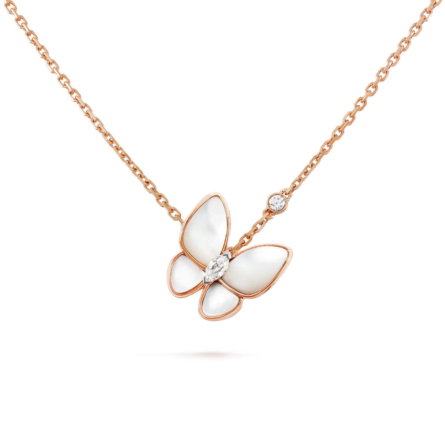 [WZQ]BUTTERFLY MOP DIAMOND NECKLACE