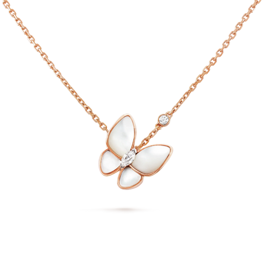 [WZQ]BUTTERFLY MOP DIAMOND NECKLACE