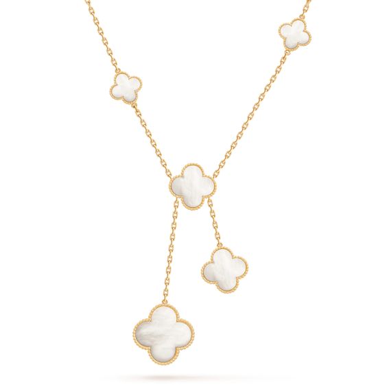 [WZQ]CLOVER MOTHER OF PEARL NECKLACE 6 MOTIF