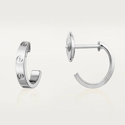 [WZQ]LOVE EARRINGS 2.65MM SILVER