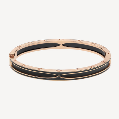 [WZQ]ZERO 1 PINK GOLD WITH MATTE BLACK CERAMIC BRACELET