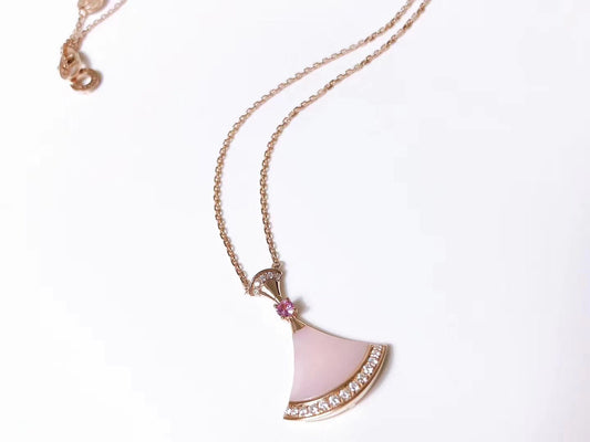[WZQ]DREAM NECKLACE PINK MOP DIAMOND