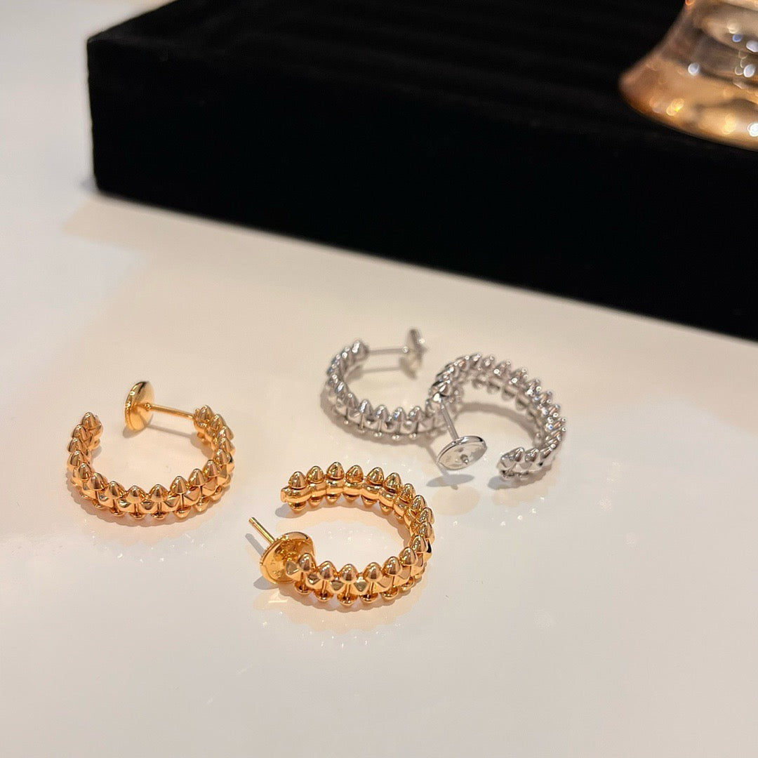 [WZQ]CLASH SMALL HOOP EARRINGS