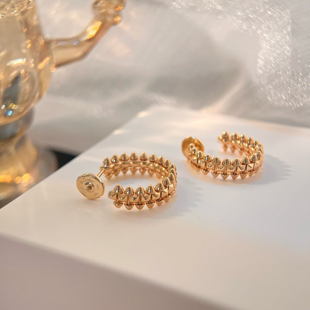 [WZQ]CLASH SMALL HOOP EARRINGS