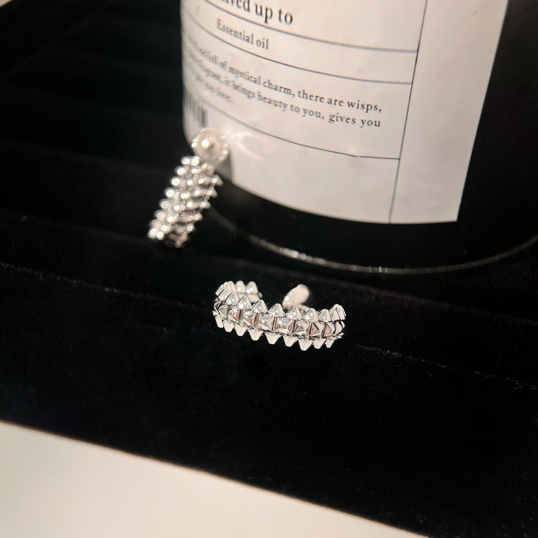 [WZQ]CLASH SMALL HOOP EARRINGS