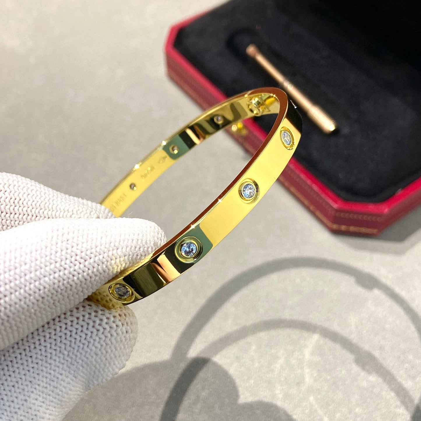 [WZQ]LOVE BRACELET 6.1MM 10 DIAMONDS