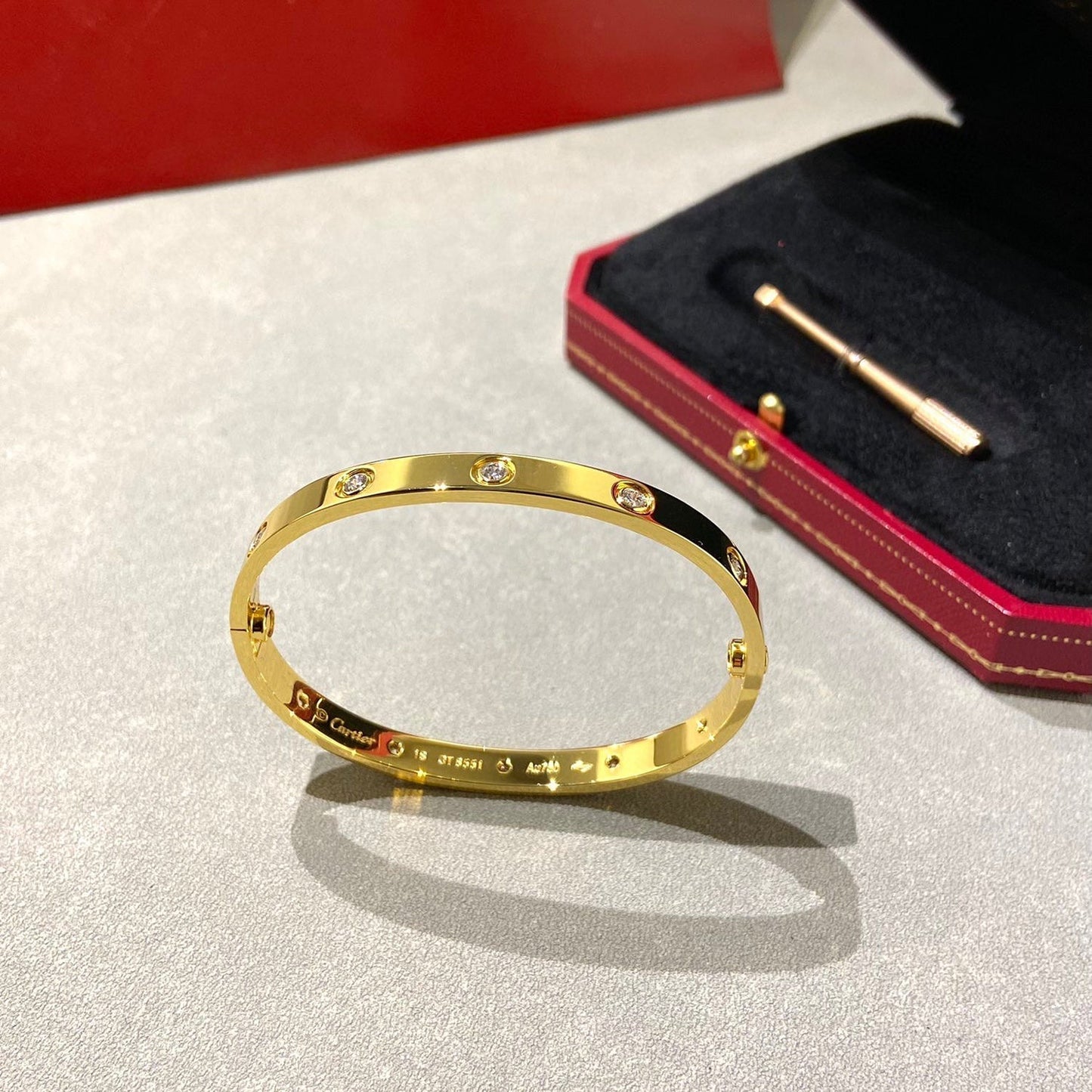 [WZQ]LOVE BRACELET 6.1MM 10 DIAMONDS