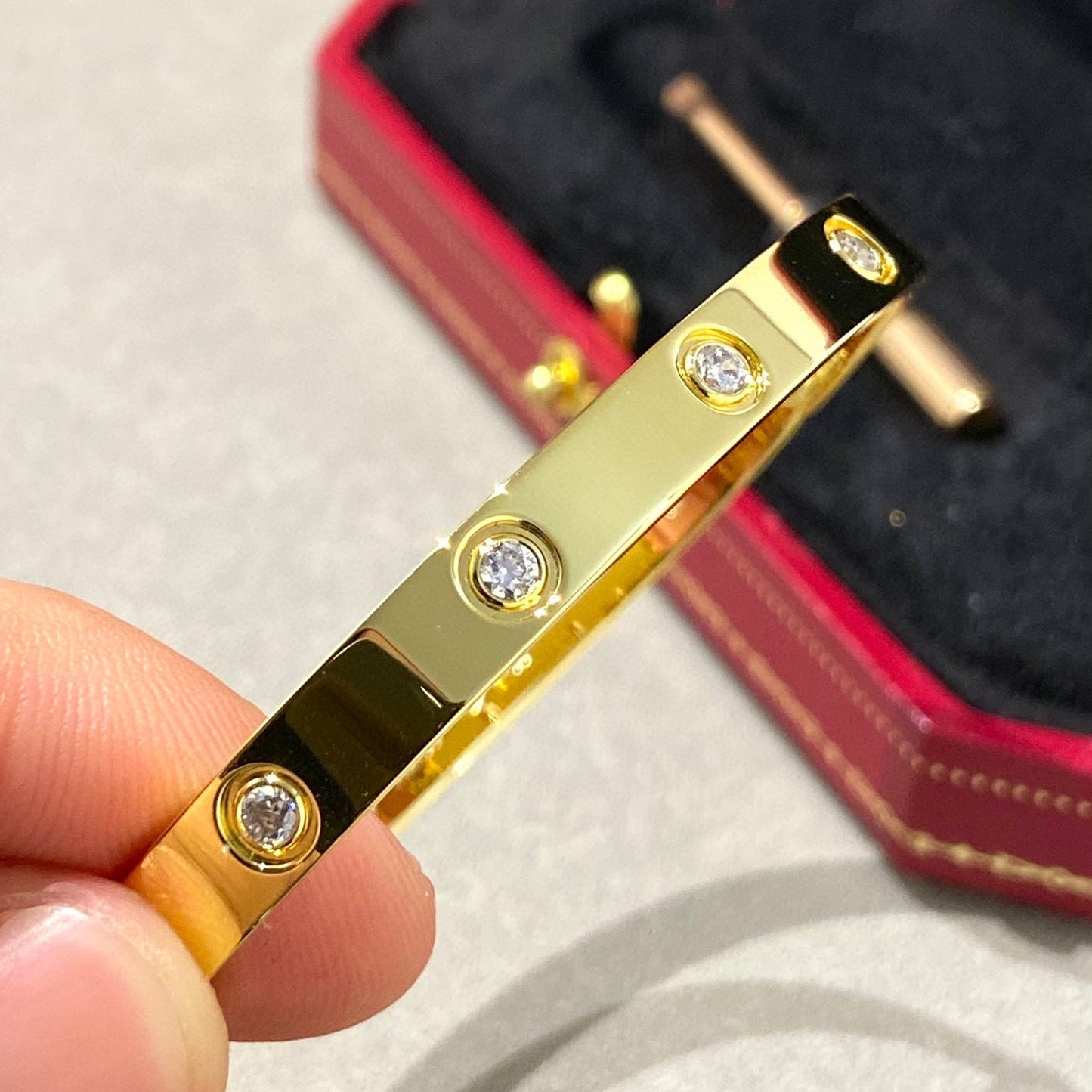 [WZQ]LOVE BRACELET 6.1MM 10 DIAMONDS