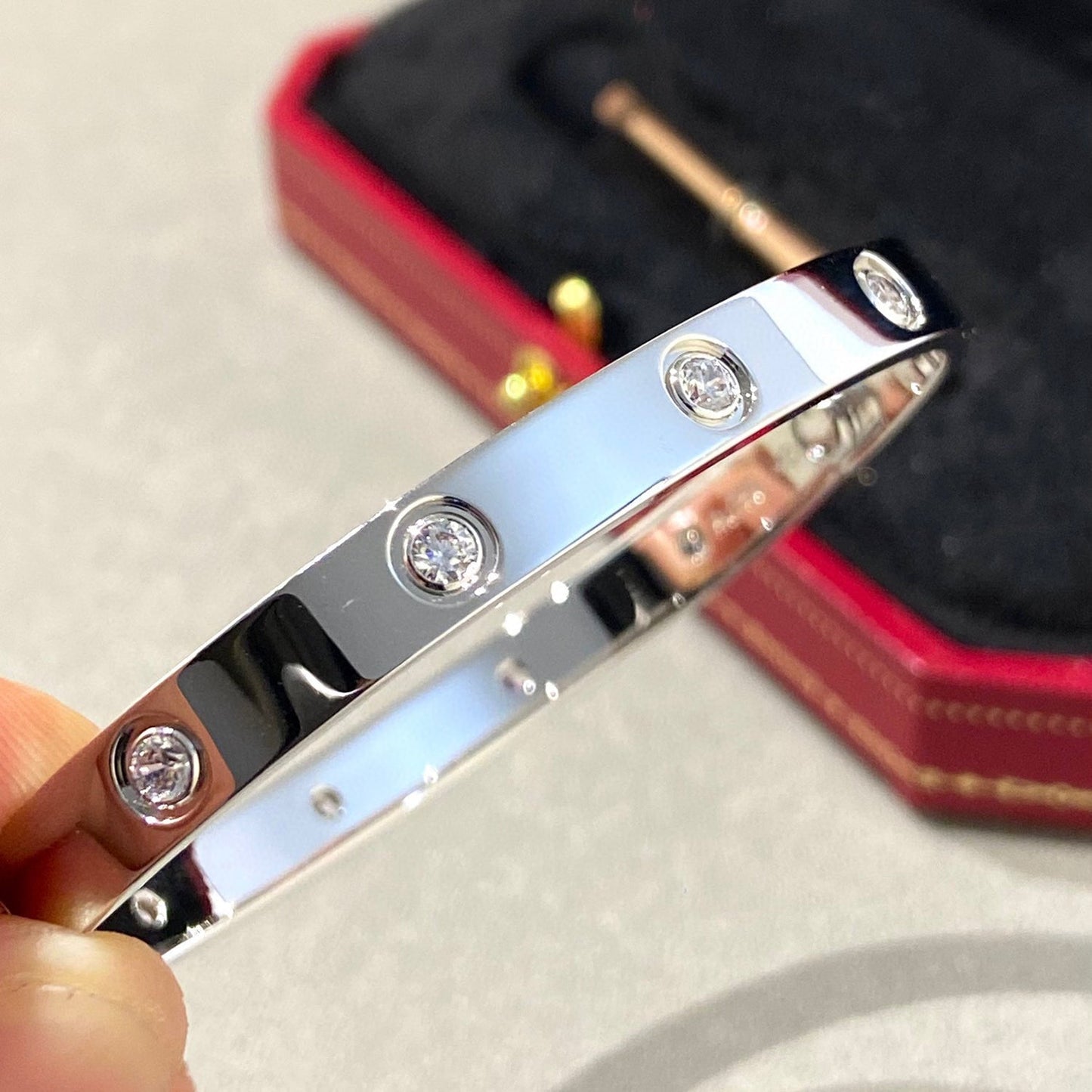 [WZQ]LOVE BRACELET 6.1MM 10 DIAMONDS