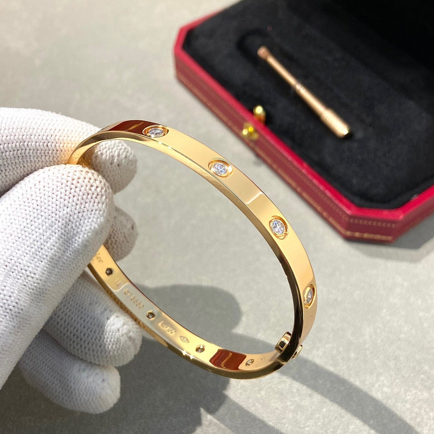 [WZQ]LOVE BRACELET 6.1MM 10 DIAMONDS
