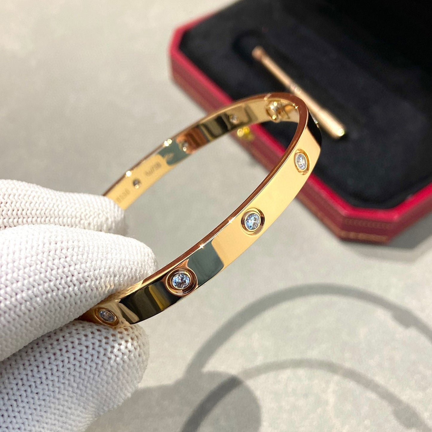 [WZQ]LOVE BRACELET 6.1MM 10 DIAMONDS