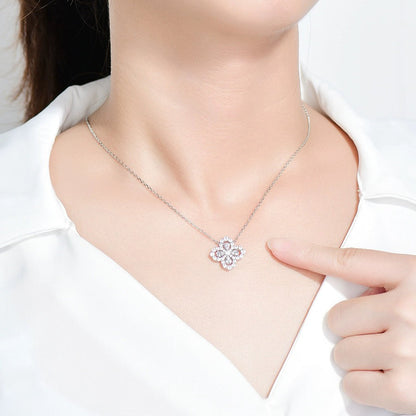 [WZQ]LOOP NECKLACE FULL MOTIF DIAMOND 16MM MULTIPLE COLORS