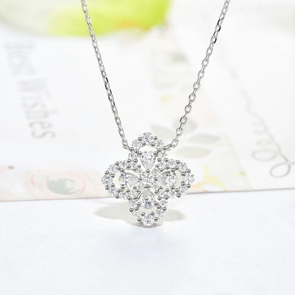 [WZQ]LOOP NECKLACE FULL MOTIF DIAMOND 16MM MULTIPLE COLORS